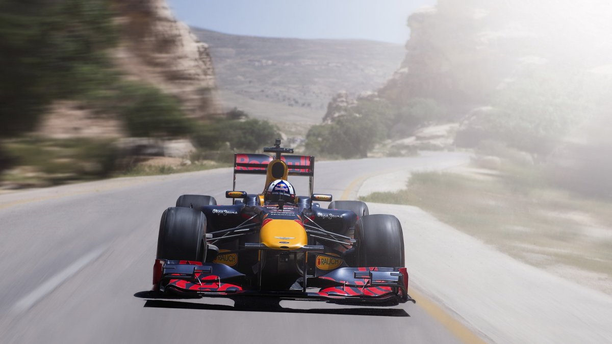 David Coulthard při Roadshow v Jordánsku