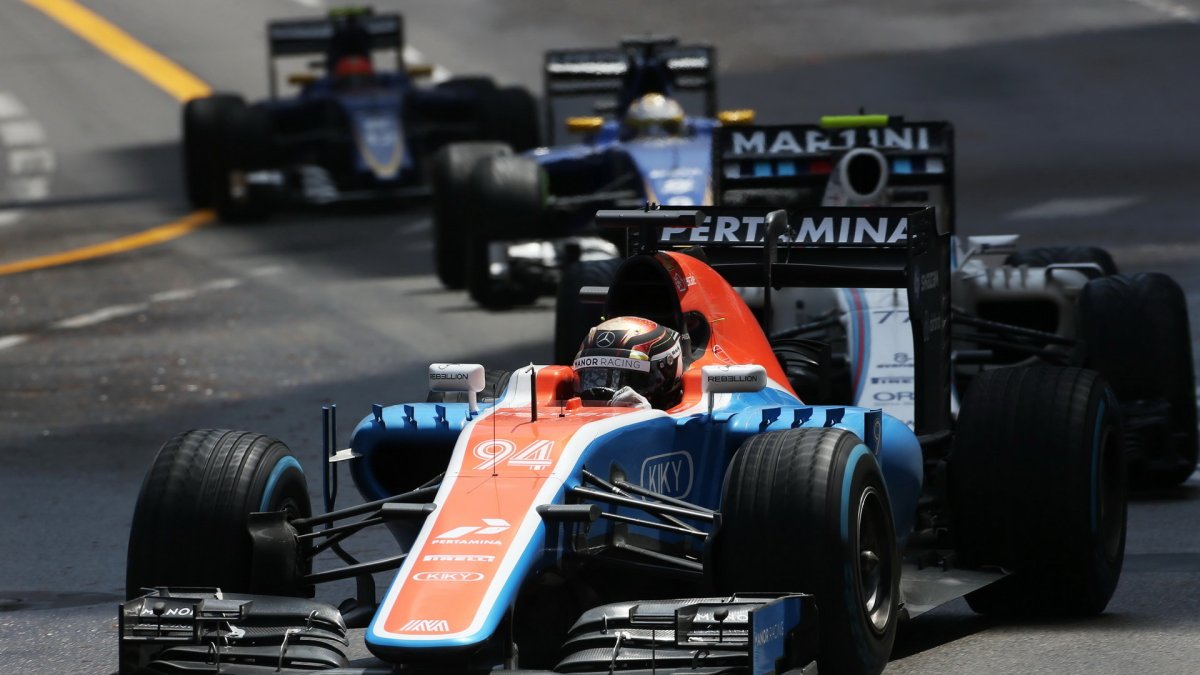 Pascal Wehrlein v závodě v Monaku