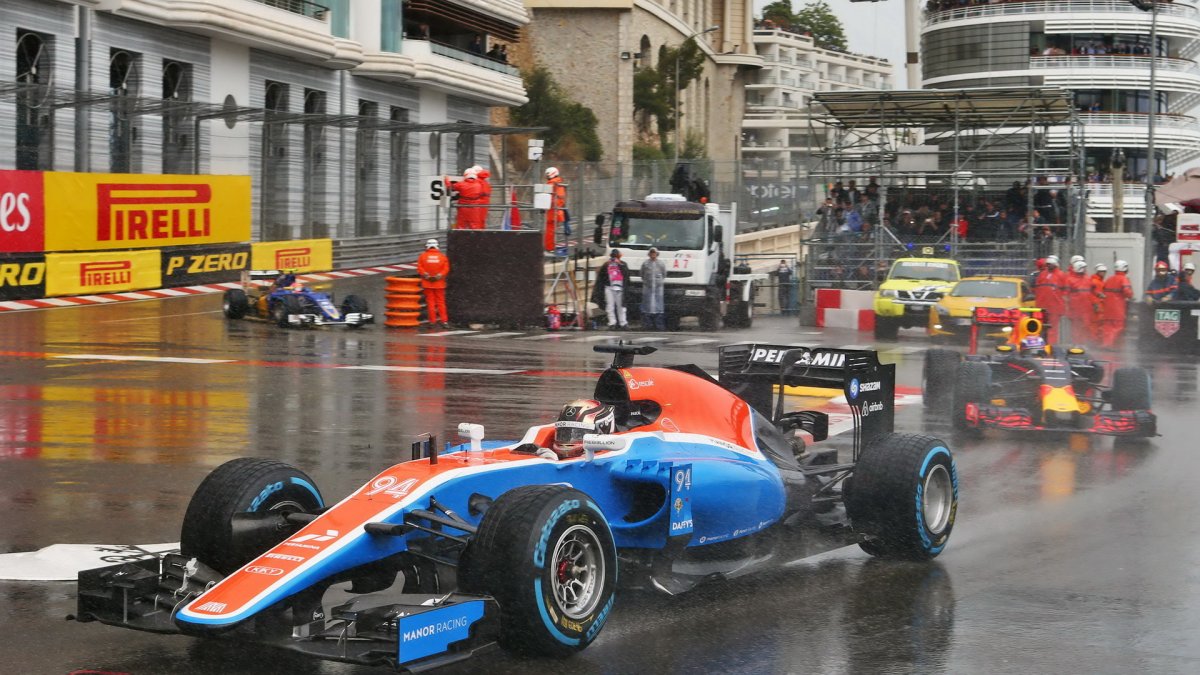 Pascal Wehrlein v závodě v Monaku