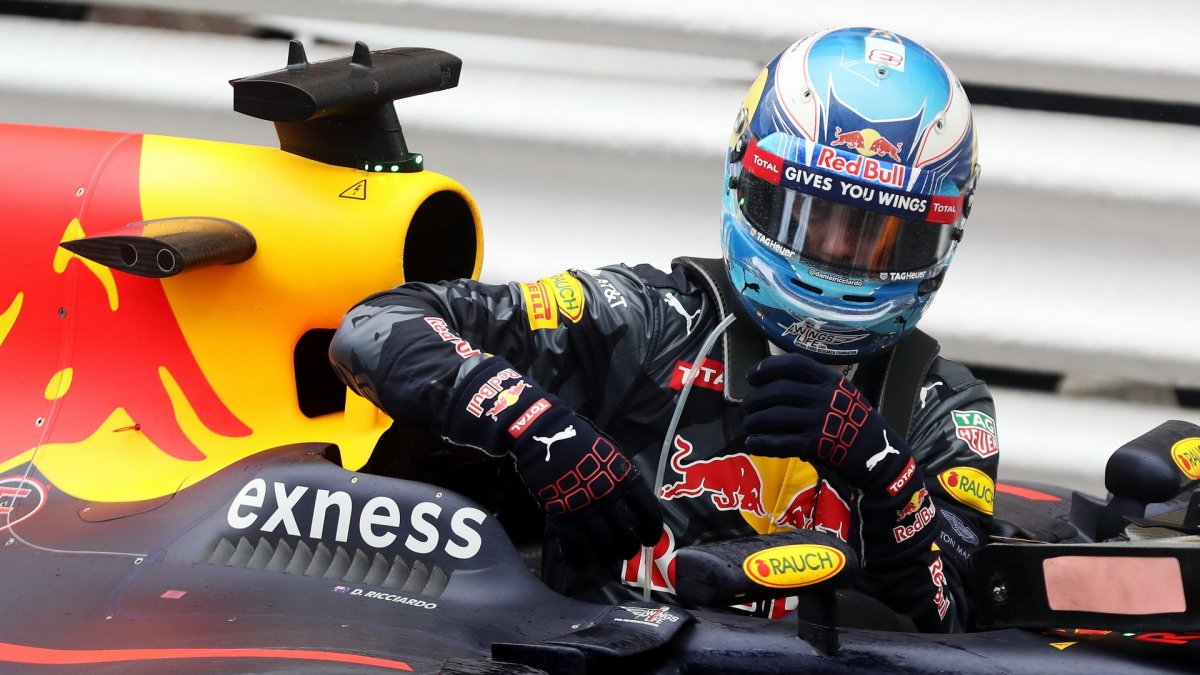 Daniel Ricciardo po závodě v Monaku
