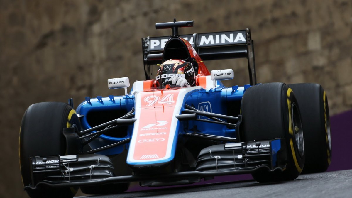 Pascal Wehrlein při tréninku v Baku