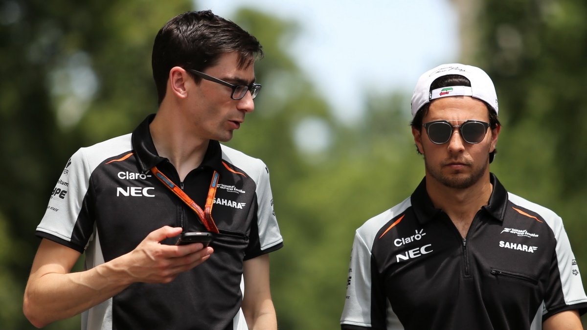 Sergio Pérez se seznamuje s tratí v Baku