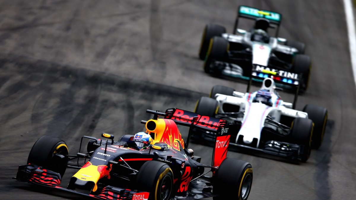 Daniel Ricciardo v závodě v Kanadě
