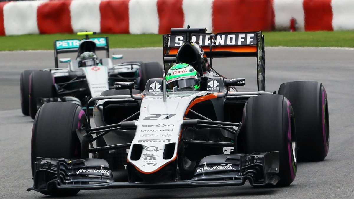 Nico Hülkenberg v závodě v Kanadě