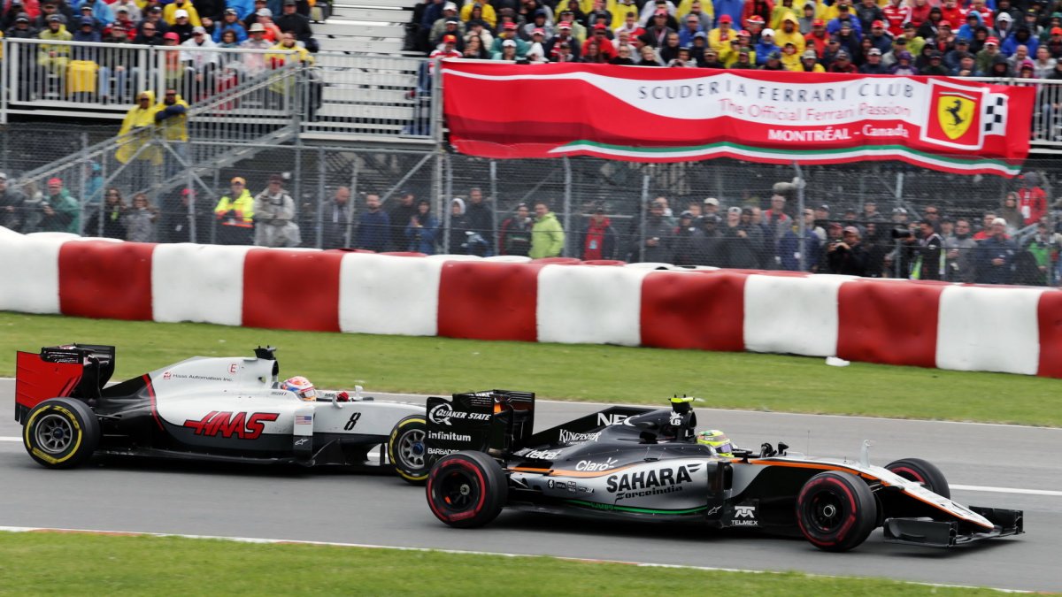Nico Hülkenberg v závodě v Kanadě