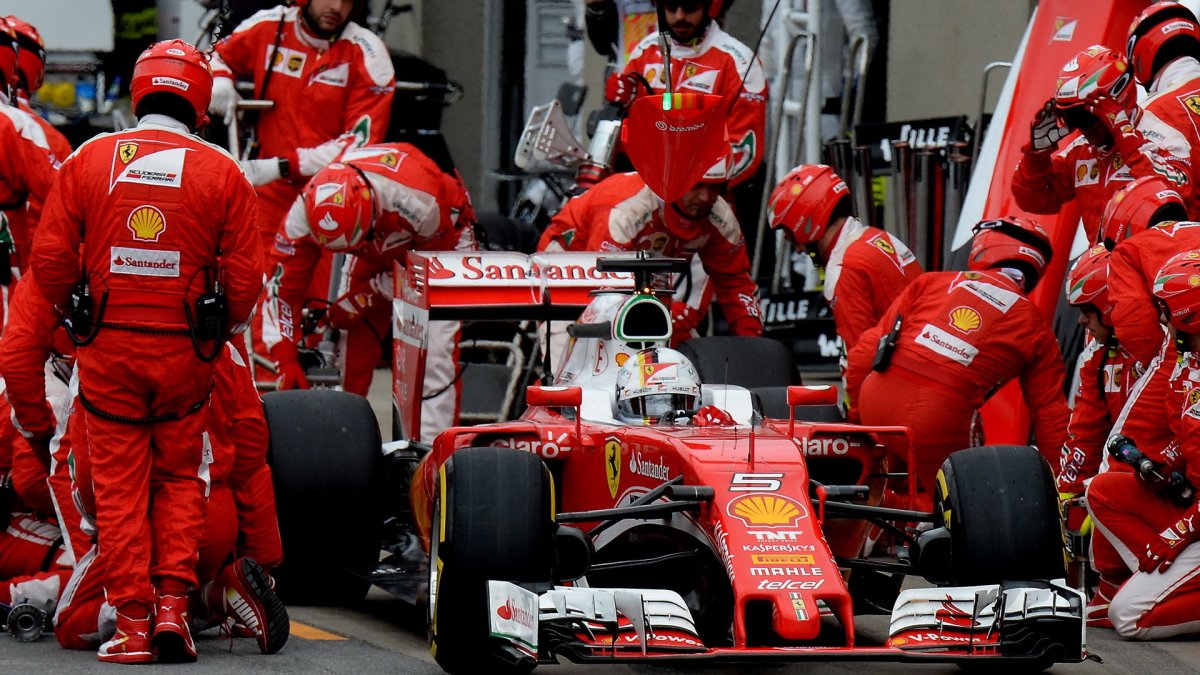 Sebastian Vettel v závodě v Kanadě