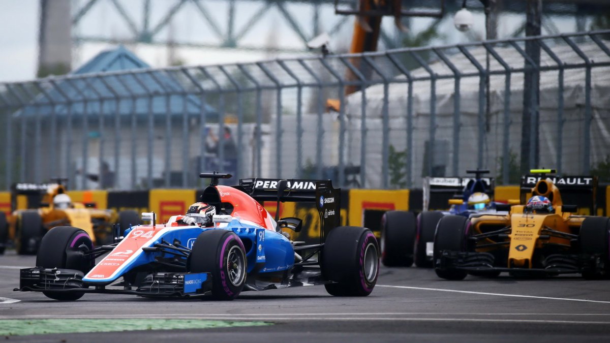 Pascal Wehrlein a Jolyon Palmer v závodě v Kanadě