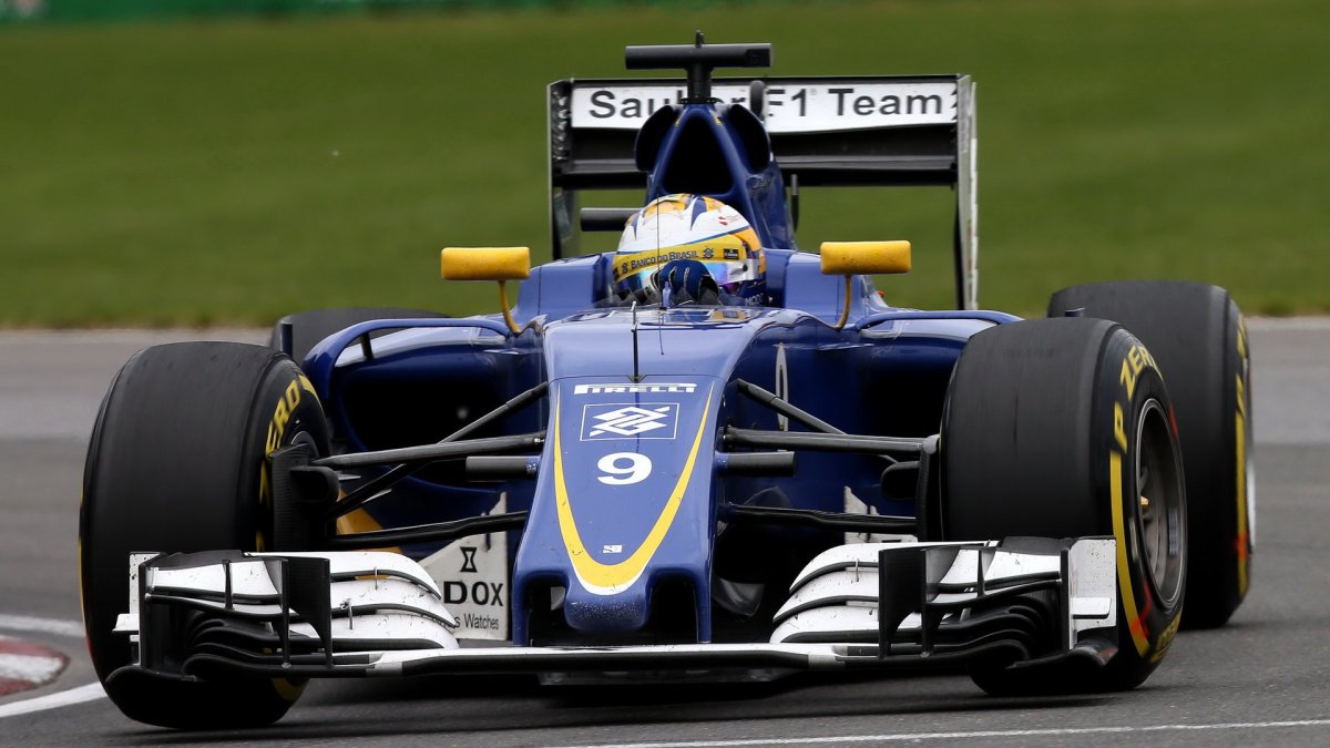 Marcus Ericsson v závodě v Kanadě