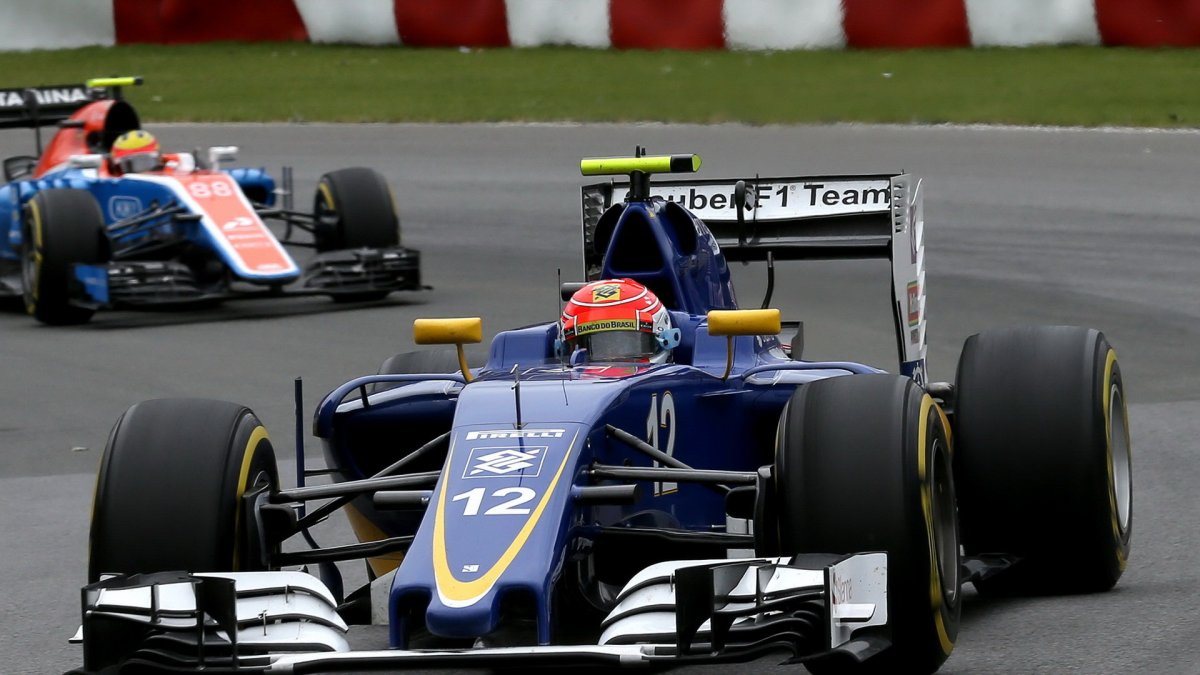 Felipe Nasr v závodě v Kanadě