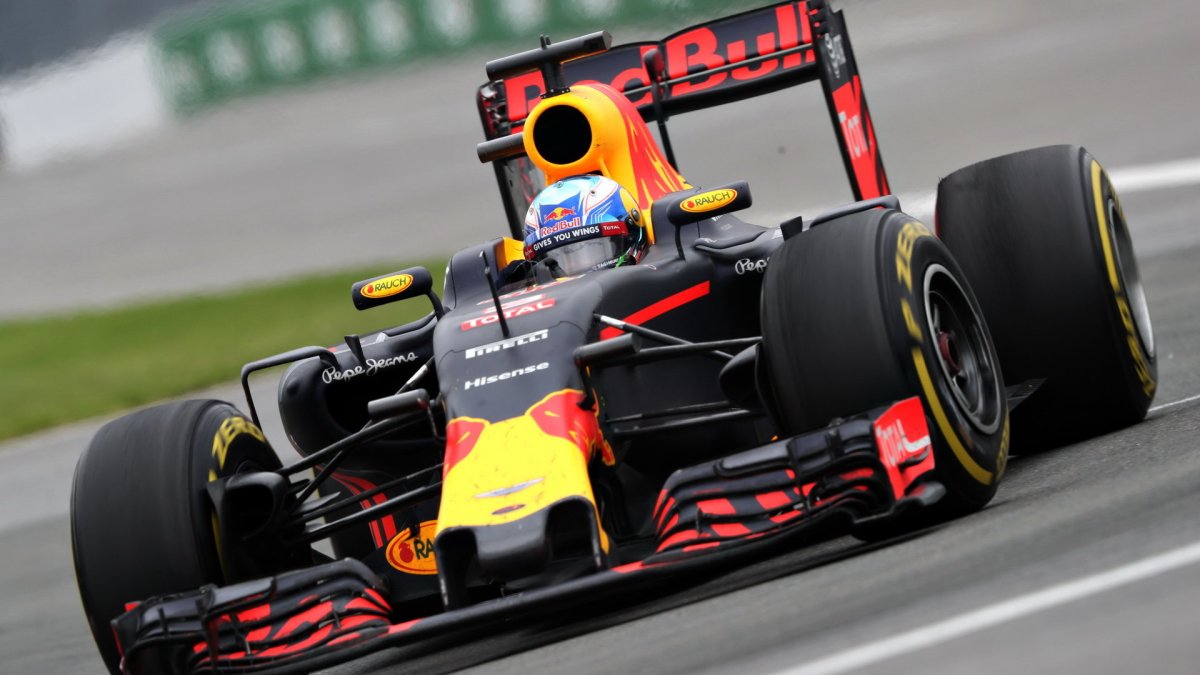Daniel Ricciardo v závodě v Kanadě