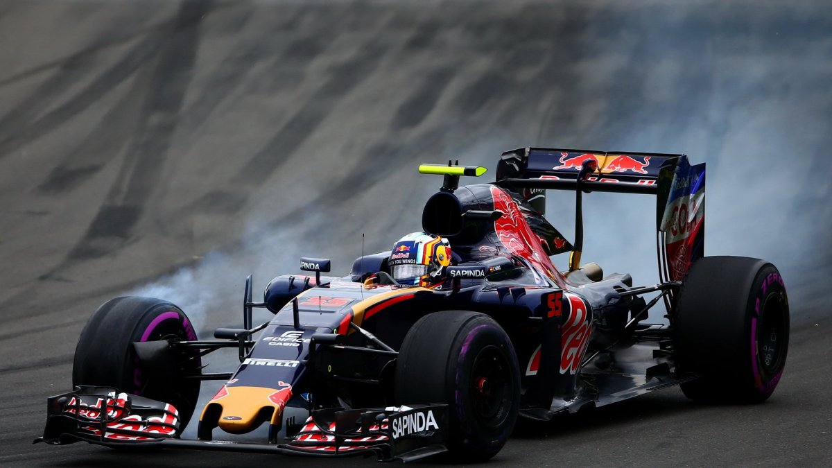 Carlos Sainz v závodě v Kanadě