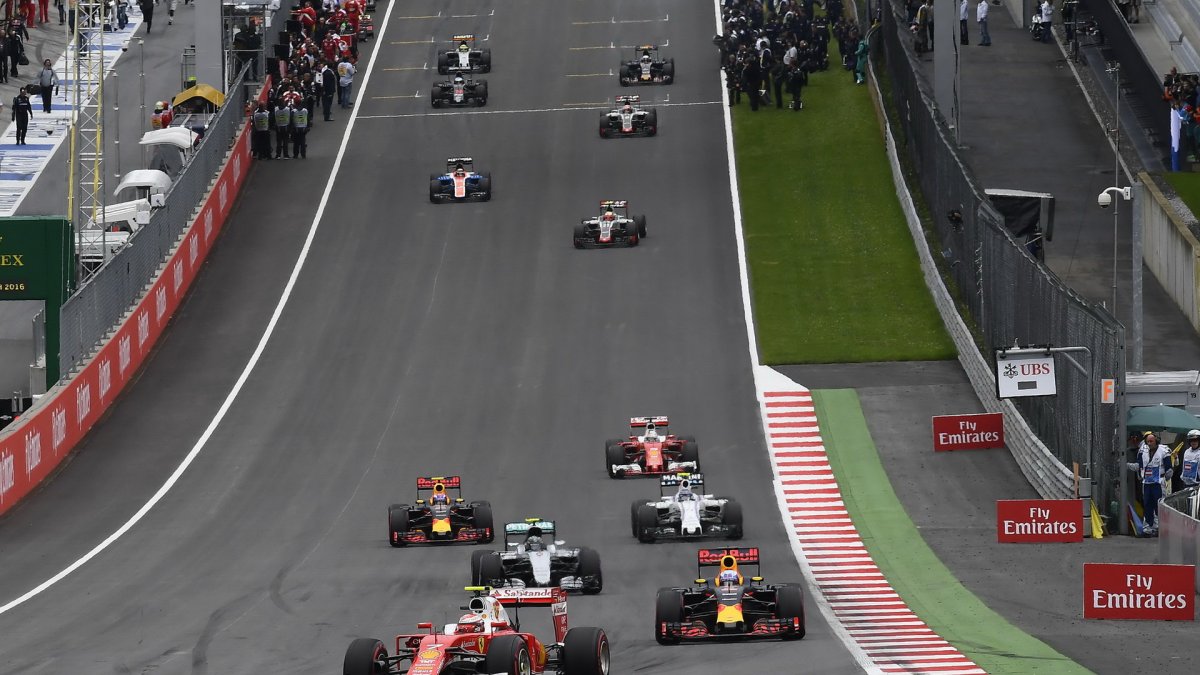 Kimi Räikkönen v závodě na Red Bull Ringu