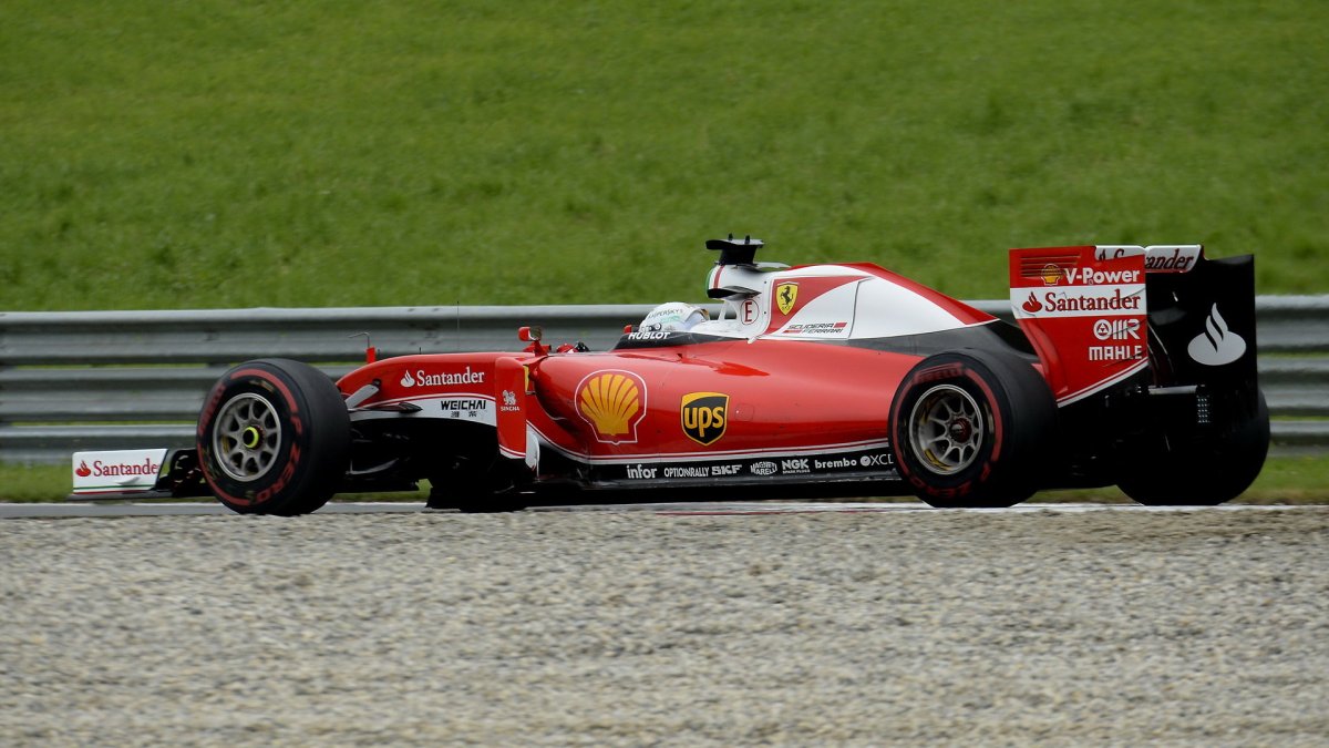 Sebastian Vettel v závodě na Red Bull Ringu