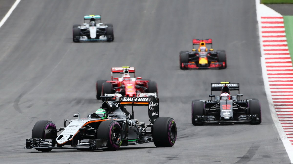 Nico Hülkenberg v závodě na Red Bull Ringu