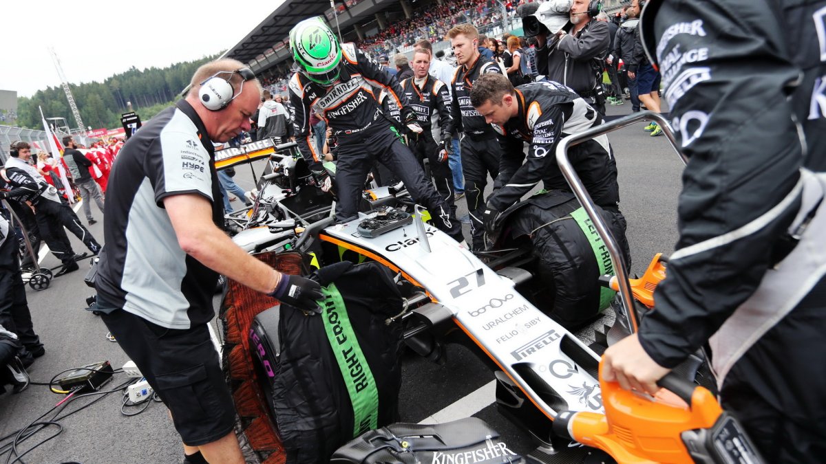 Přední křídlo vozu Force India VJM09 - Mercedes na Red Bull Ringu