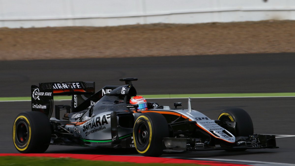 Nikita Mazepin při posledních sezónních testech v Silverstone, druhý den