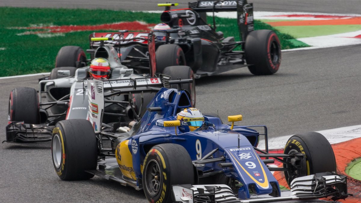 Marcus Ericsson v závodě na Monze