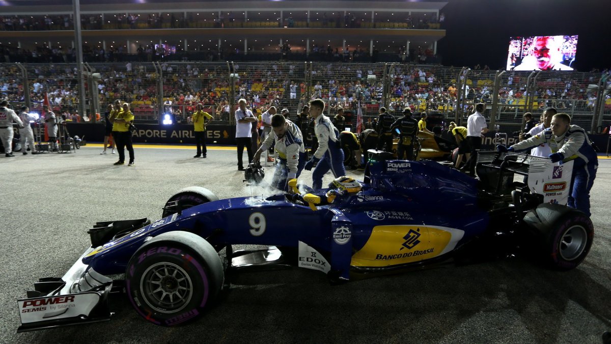 Marcus Ericsson před závodem v Singapuru