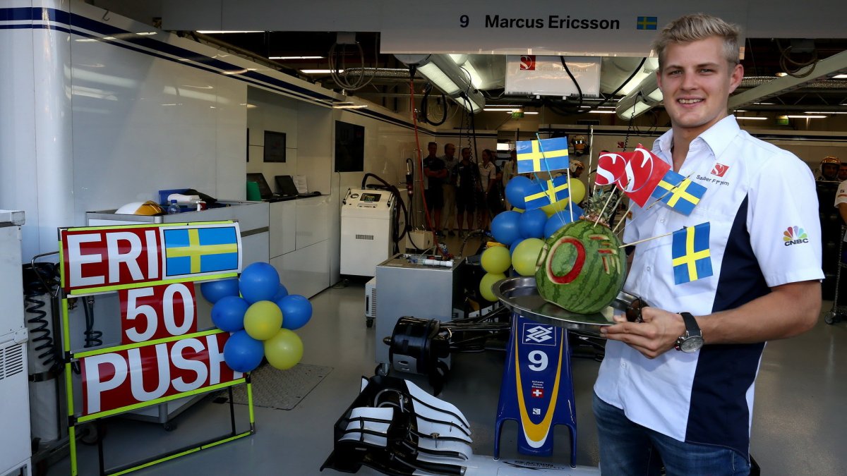 Marcus Ericsson slavil v Singapuru