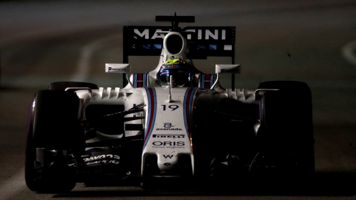 Felipe Massa v závodě v Singapuru