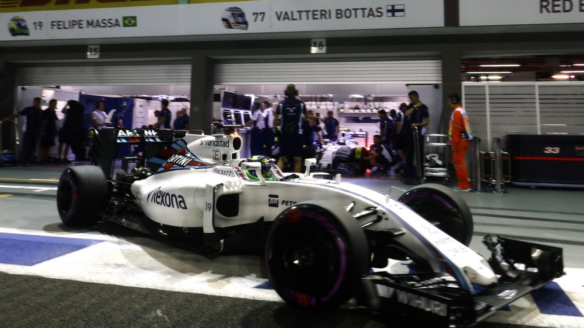 Felipe Massa v kvalifikaci v Singapuru