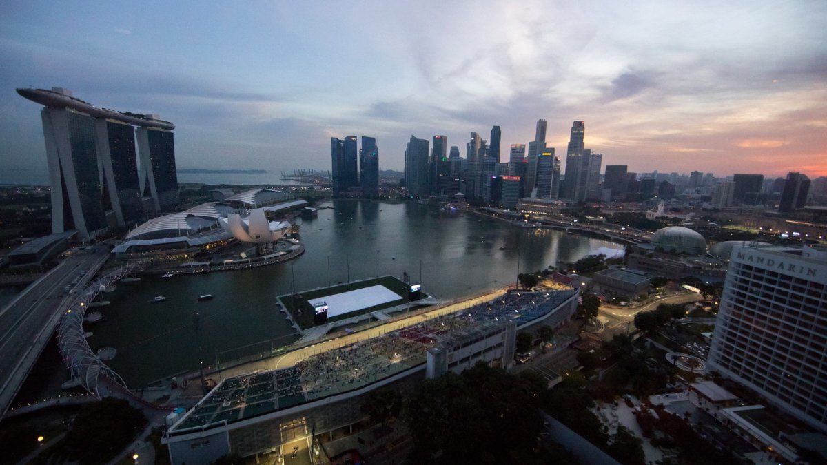 Sobotní trénink v Singapuru