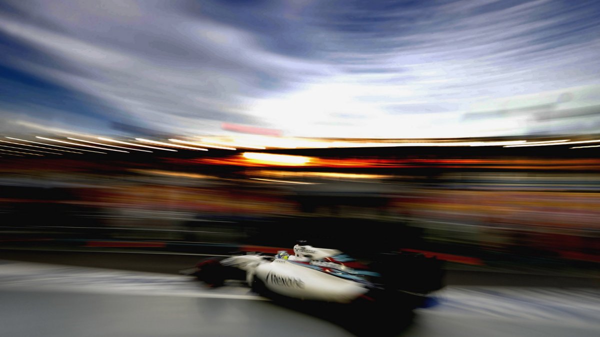 Felipe Massa při pátečním tréninku v Singapuru