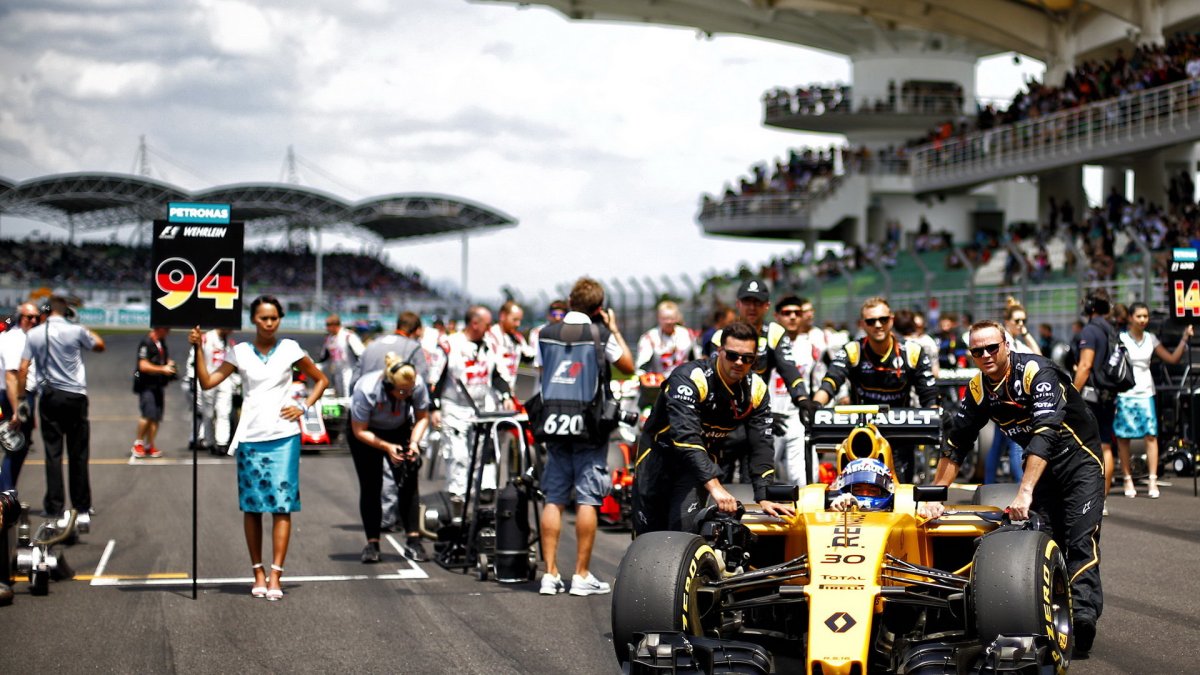 Jolyon Palmer před závodem v Malajsii