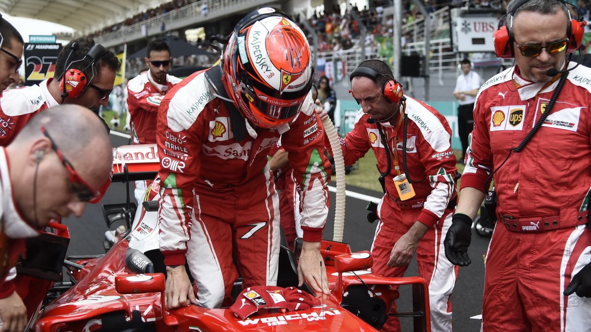 Kimi Räikkönen před závodem v Malajsii