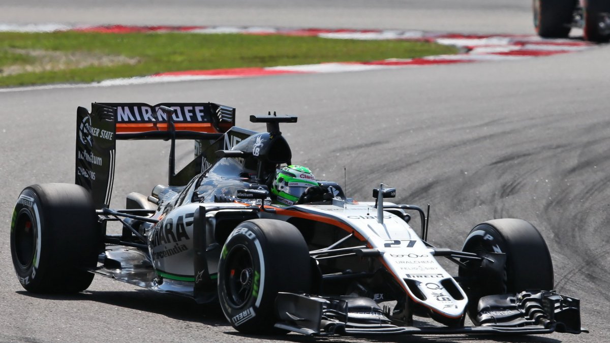 Nico Hülkenberg v závodě v Malajsii