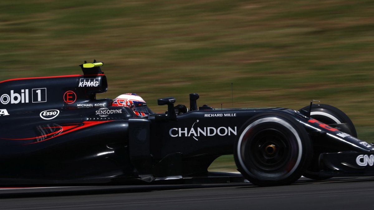 Jenson Button v závodě v Malajsii