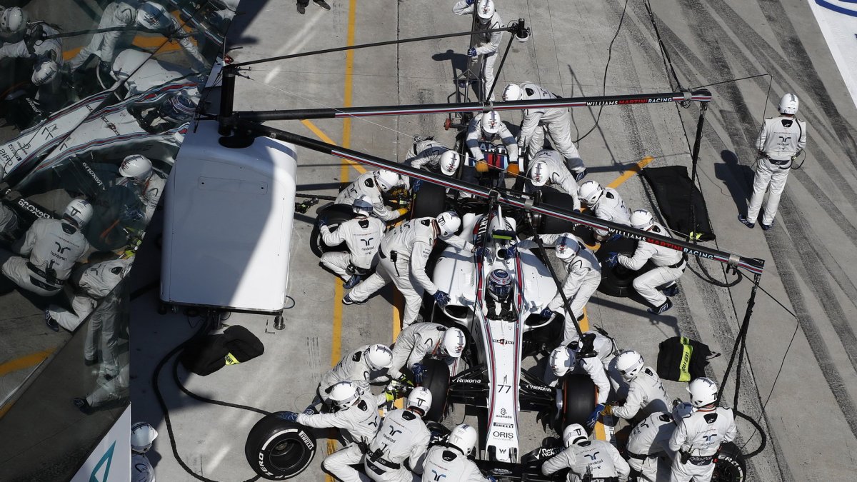 Valtteri Bottas v závodě v Malajsii