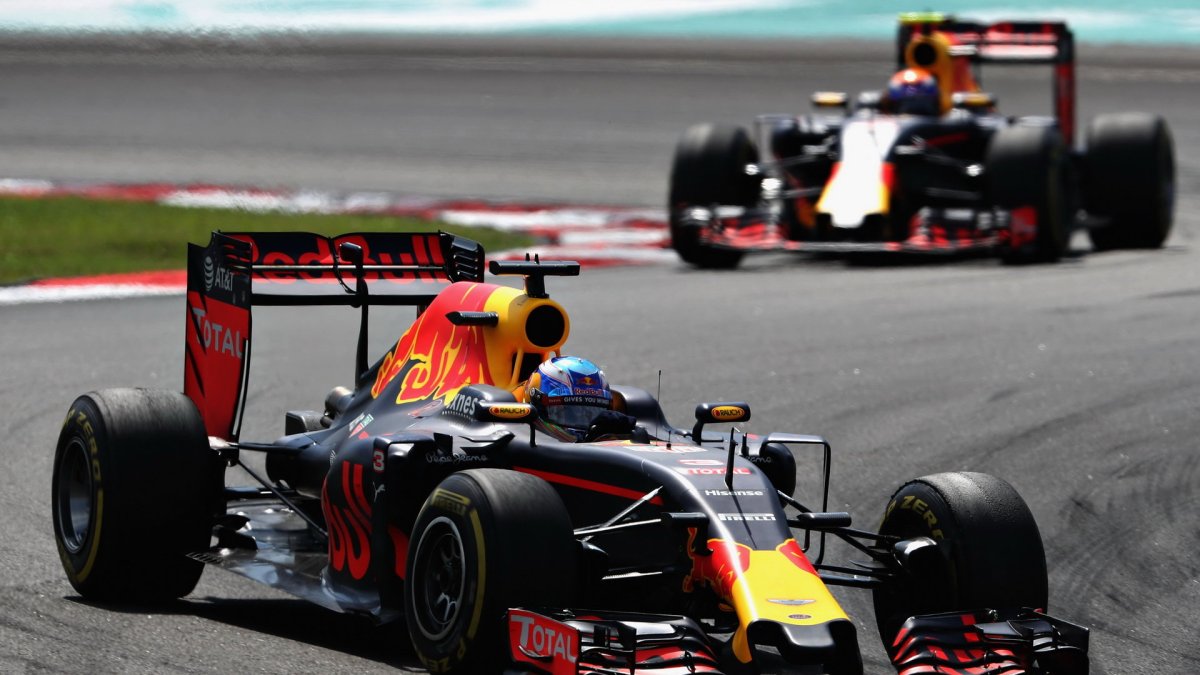 Daniel Ricciardo v závodě v Malajsii