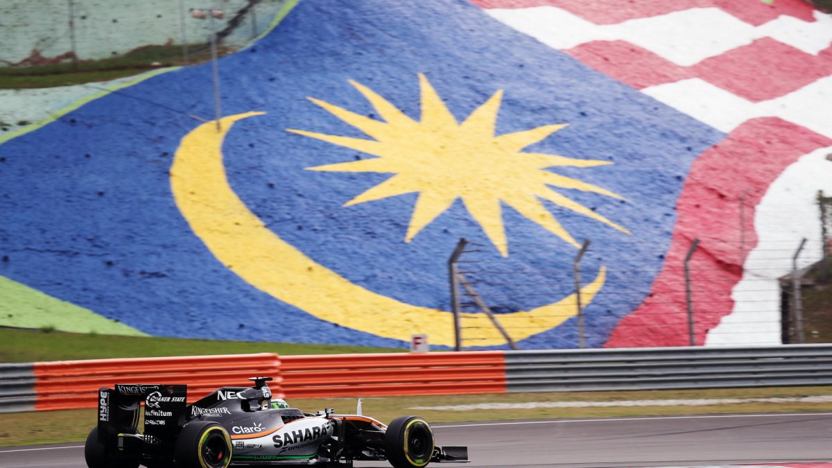 Nico Hülkenberg v kvalifikaci v Malajsii