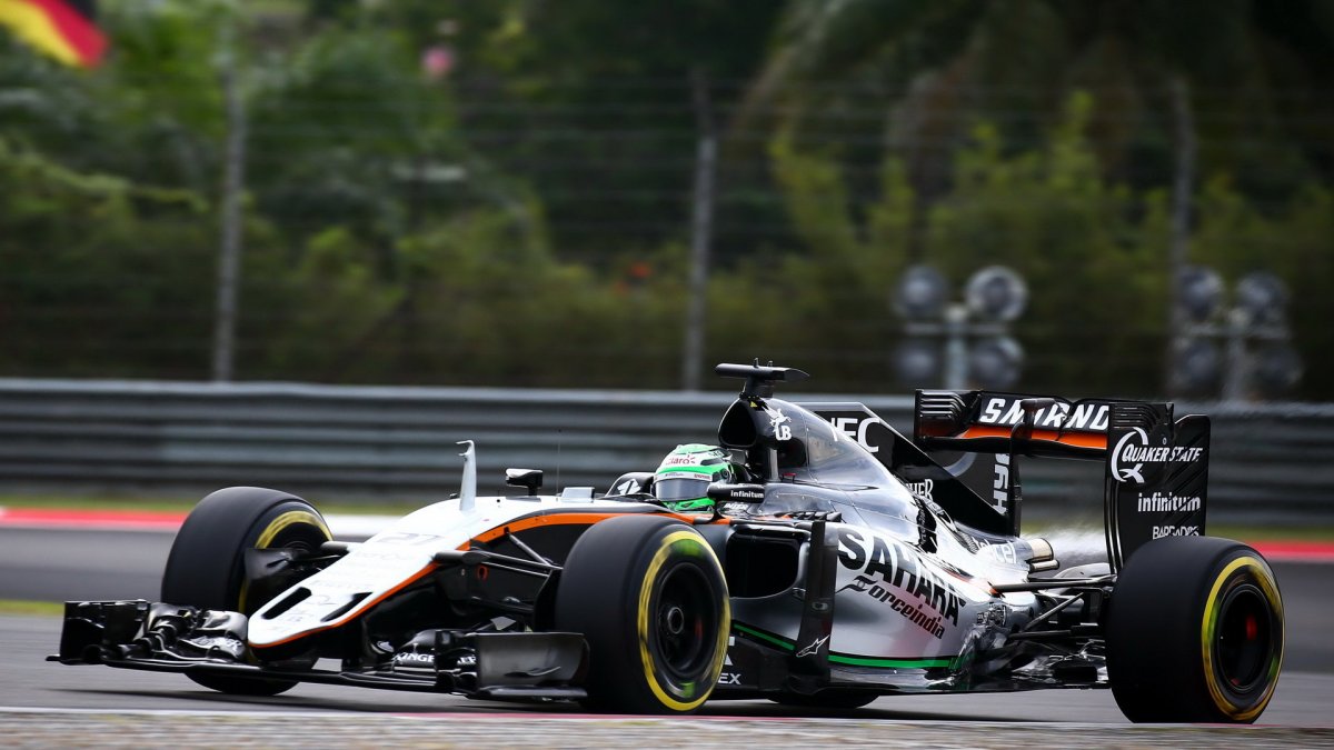 Nico Hülkenberg v kvalifikaci v Malajsii