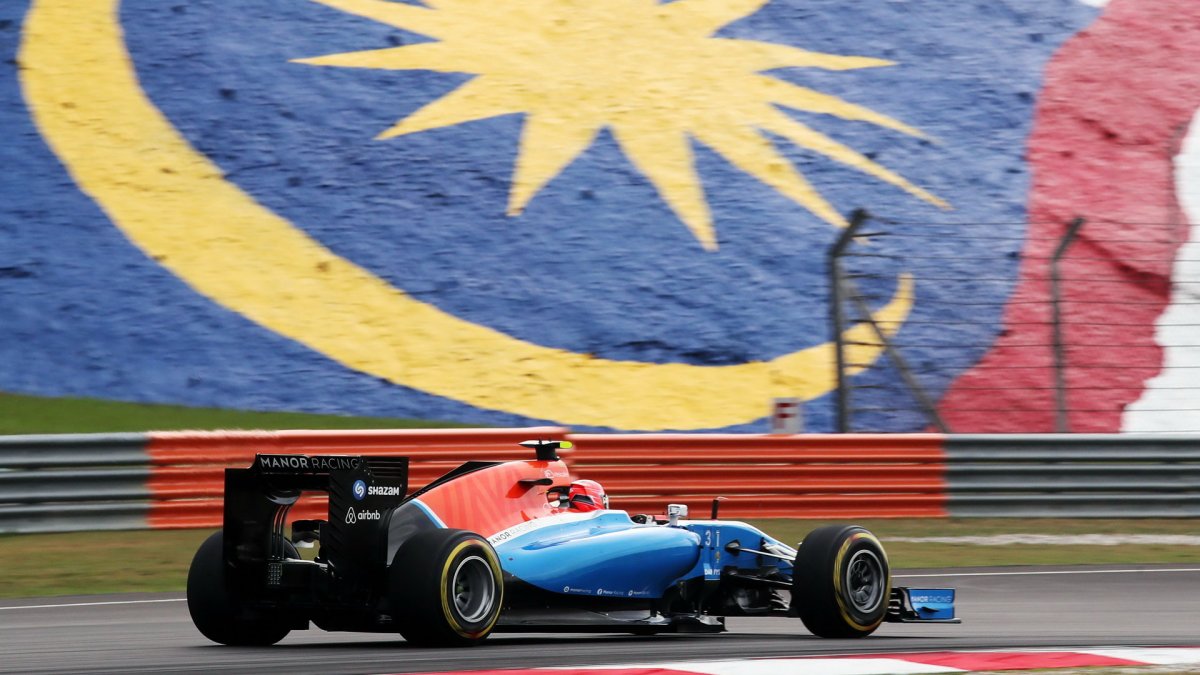 Esteban Ocon v kvalifikaci v Malajsii