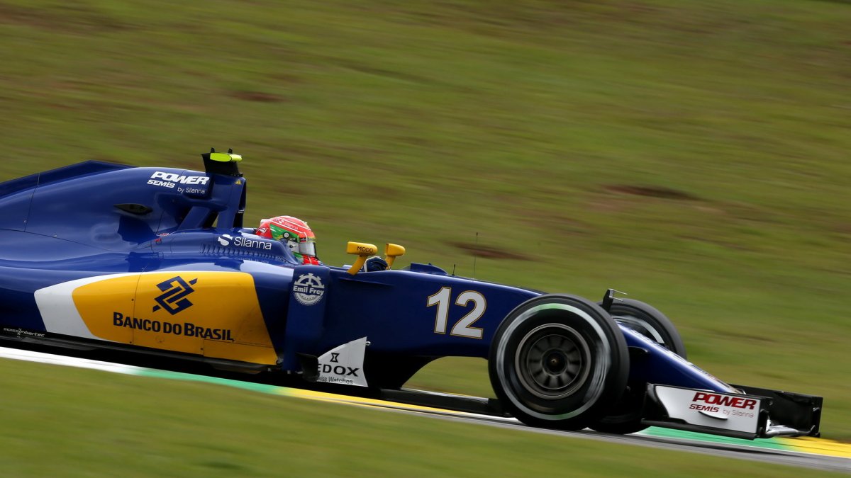 Felipe Nasr v kvalifikaci v Brazílii