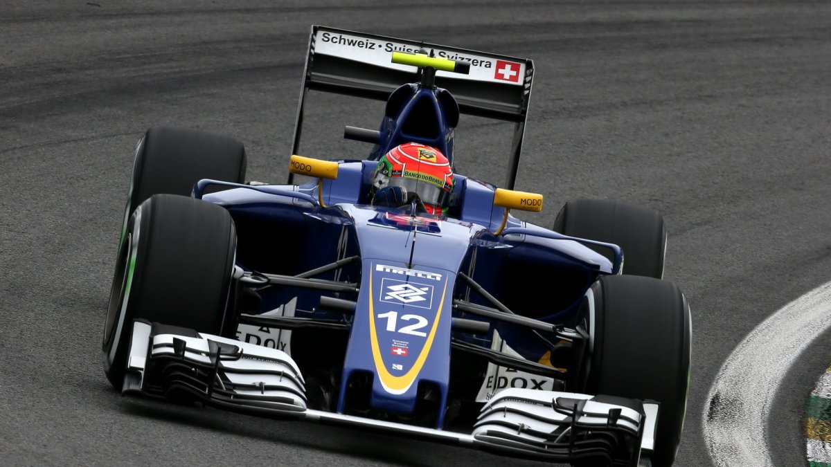 Felipe Nasr v kvalifikaci v Brazílii