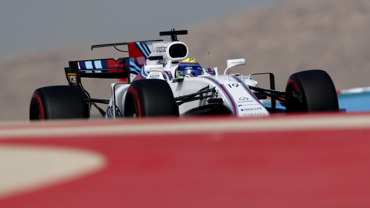 Felipe Massa při tréninku v Bahrajnu