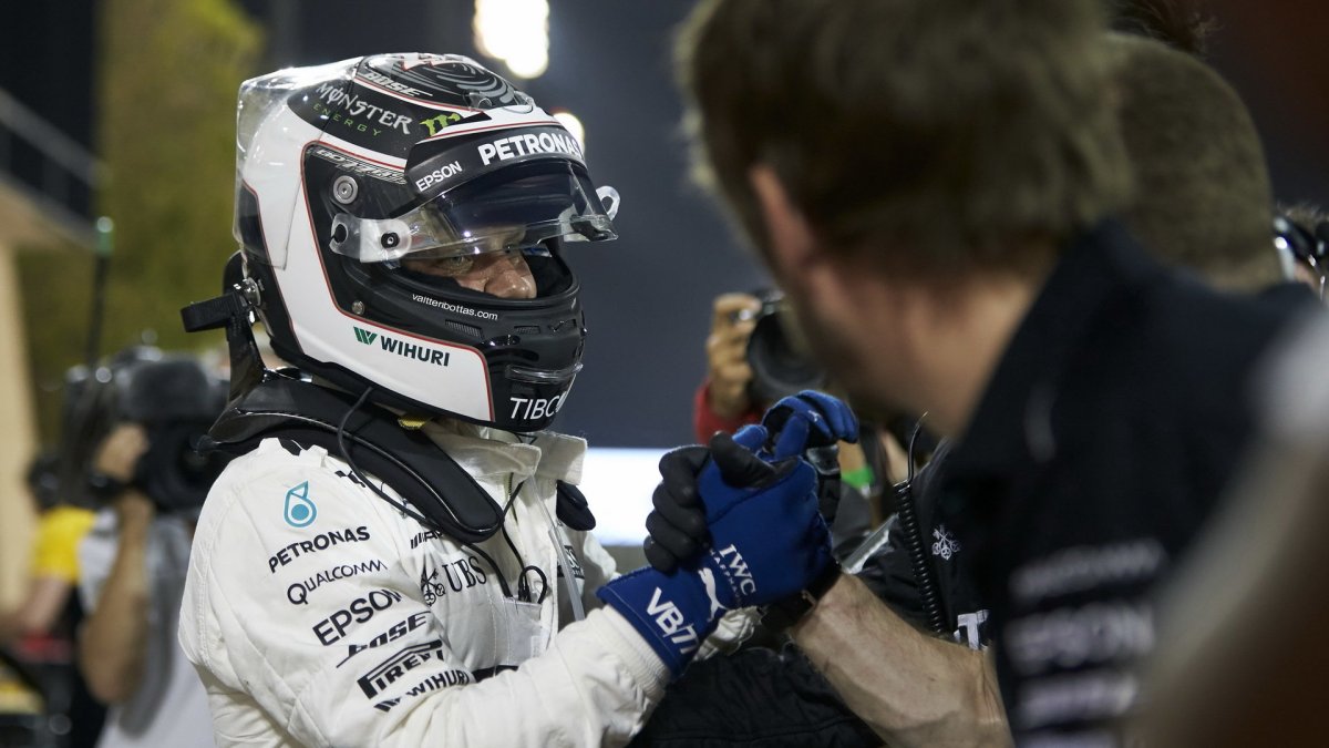 Valtteri Bottas po kvalifikaci v Bahrajnu