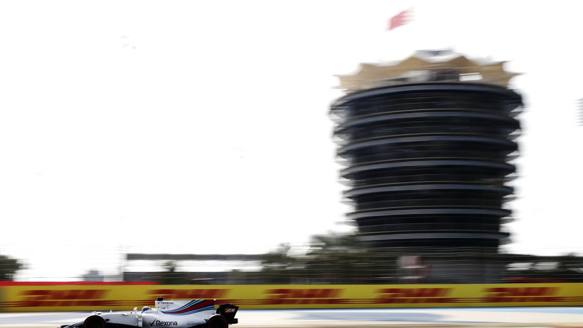 Felipe Massa při tréninku v Bahrajnu