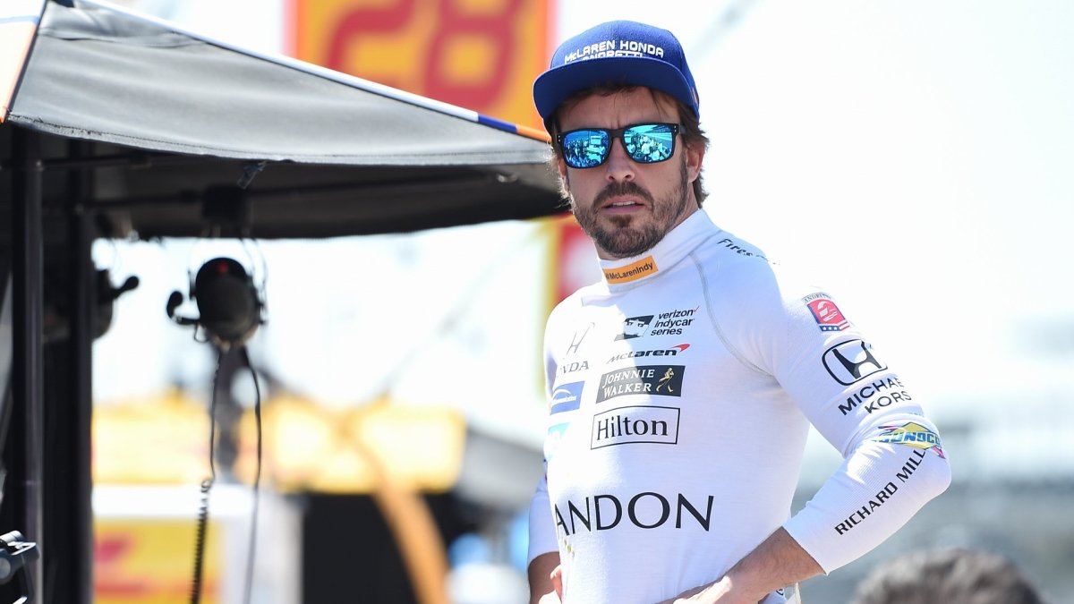 Fernando Alonso během oficiálních tréninků na Indy 500