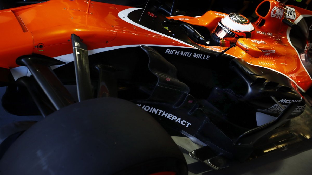 Stoffel Vandoorne v kvalifikaci v Baku