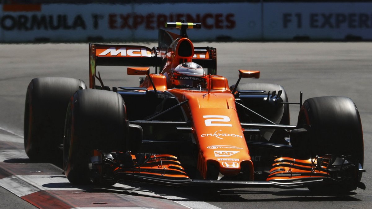 Stoffel Vandoorne v kvalifikaci v Baku