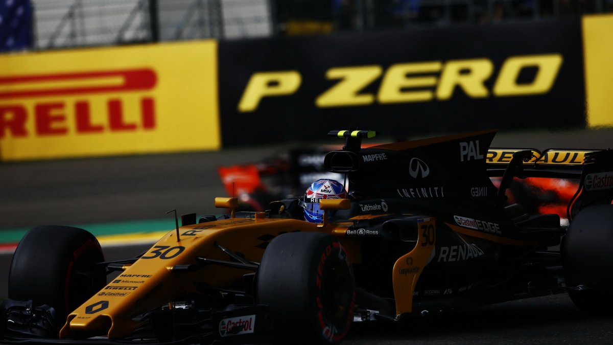 Jolyon Palmer v kvalifikaci v Belgii