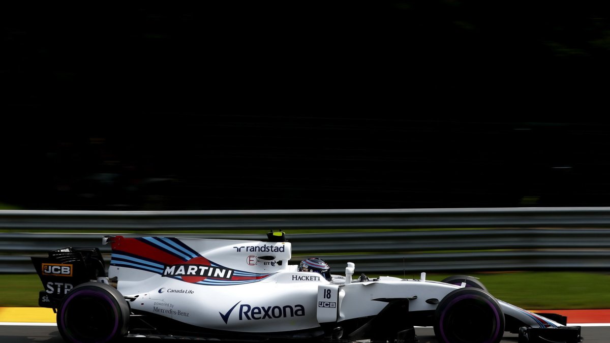 Lance Stroll v kvalifikaci v Belgii