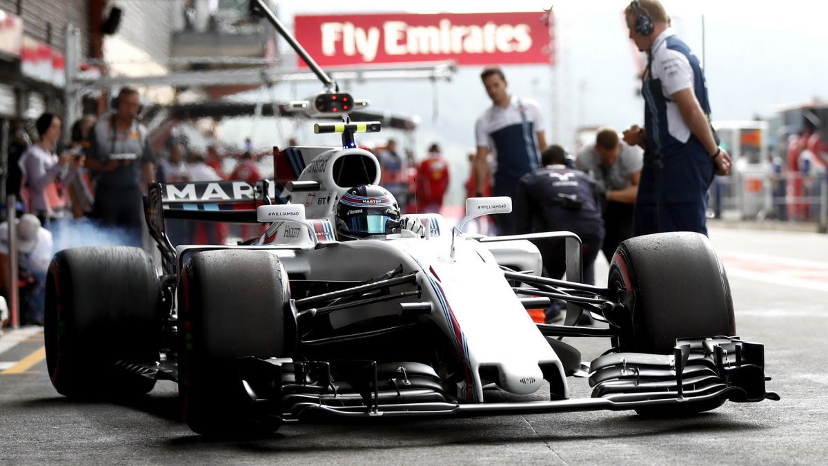 Lance Stroll v kvalifikaci v Belgii