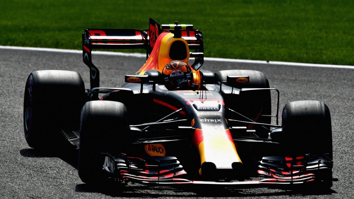 Max Verstappen v kvalifikaci v Belgii