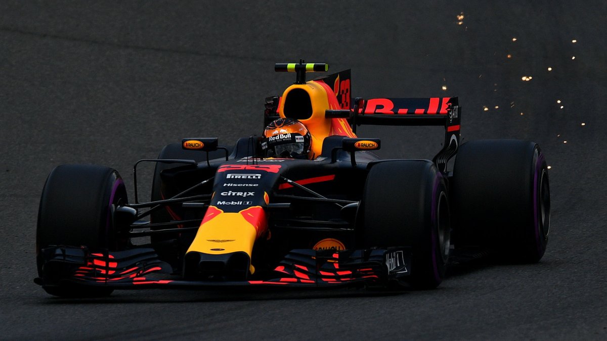 Max Verstappen v kvalifikaci v Belgii