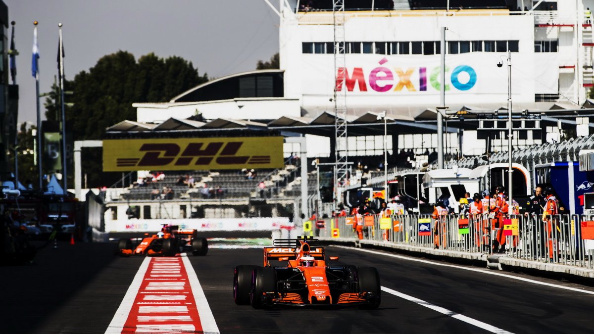 Stoffel Vandoorne v kvalifikaci v Mexiku